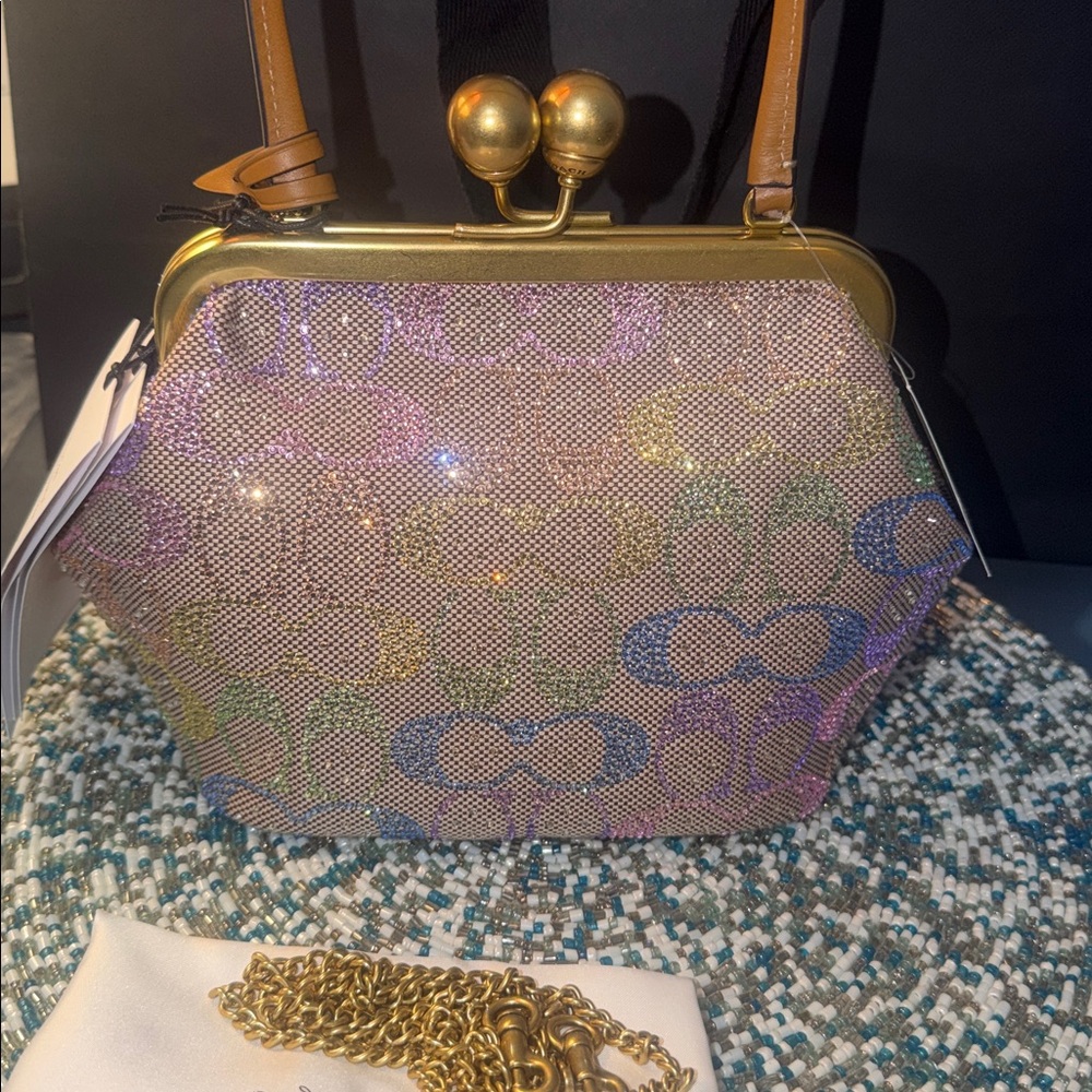 Coach Candy Crystal Signature Frame Kisslock 16 - Picture 6 of 11